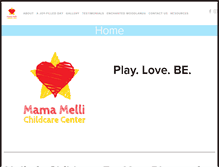 Tablet Screenshot of mamamellichildcare.com